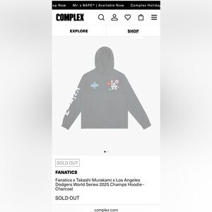 Brand new Dodgers Murakami World Series 2025 Hoodie